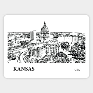 Kansas State USA Sticker
